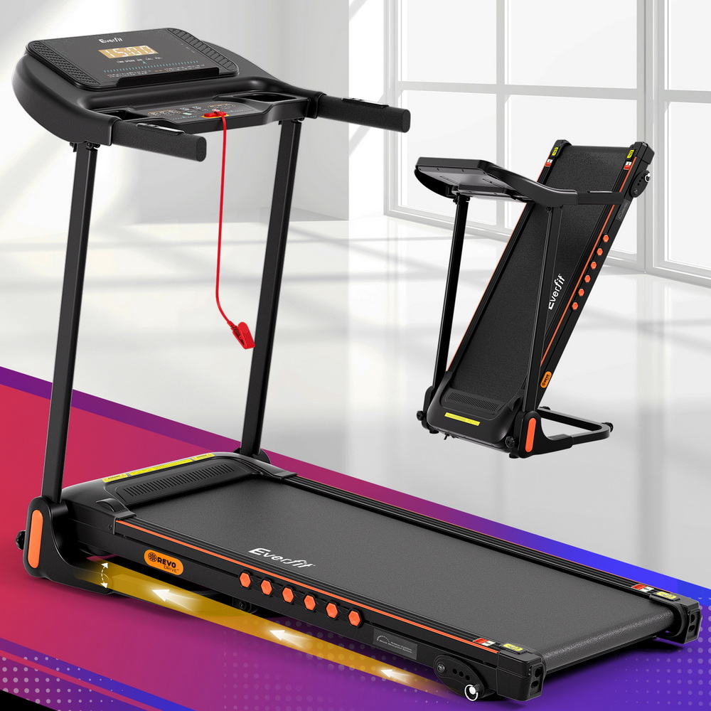 Everfit Treadmill Electric Home Gym Fitness Exercise Equipment Incline 390mm - YDS.com.au