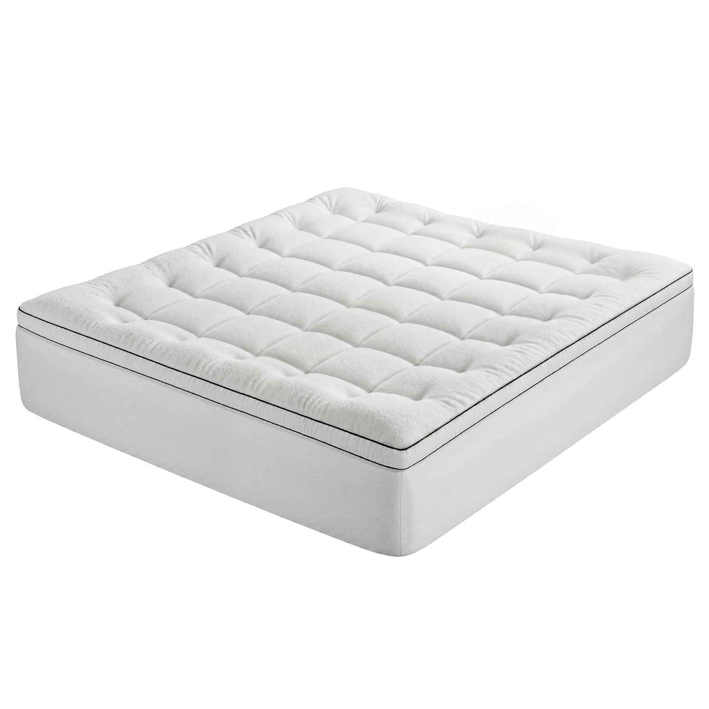 Giselle Bedding King Mattress Topper 5cm Coral Fleece