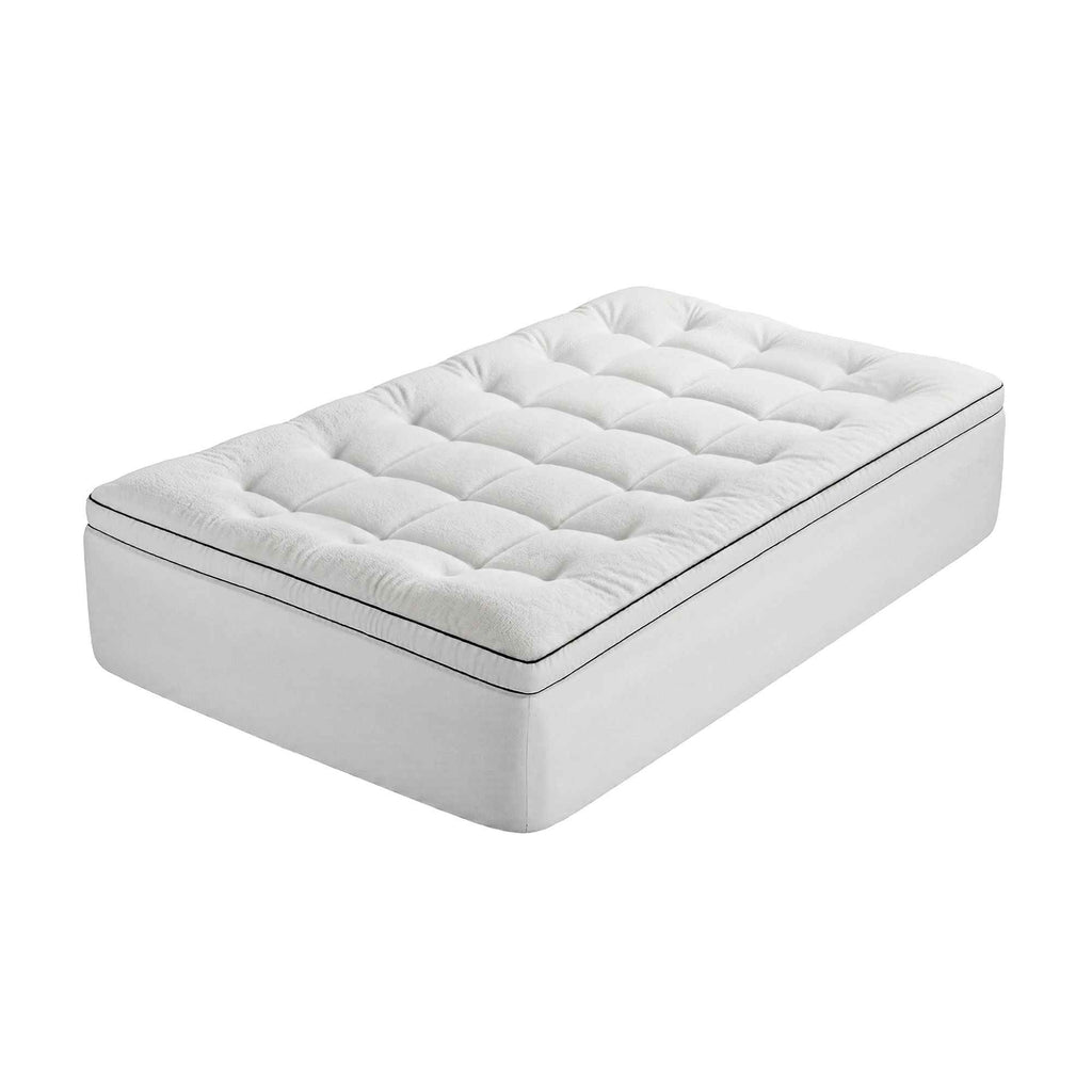 Giselle Bedding King Single Mattress Topper 5cm Coral Fleece