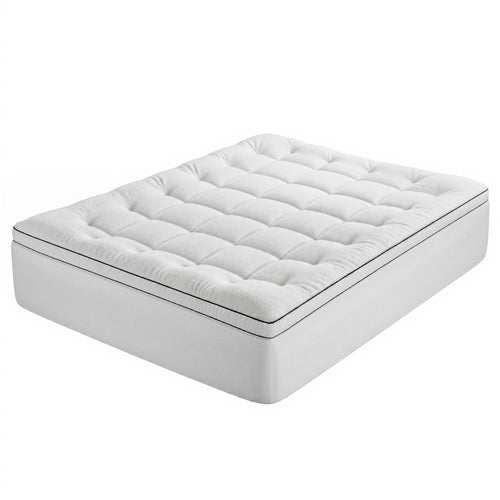 Giselle Bedding Queen Mattress Topper 5cm Coral Fleece
