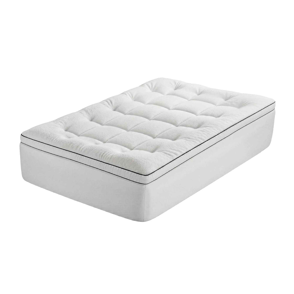 Giselle Bedding Single Mattress Topper 5cm Coral Fleece