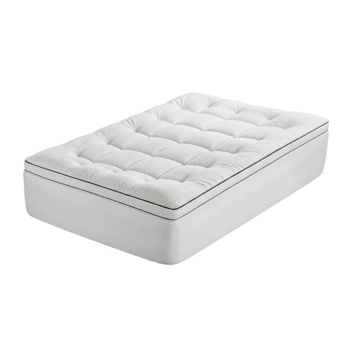 Giselle Bedding Single Mattress Topper 5cm Coral Fleece