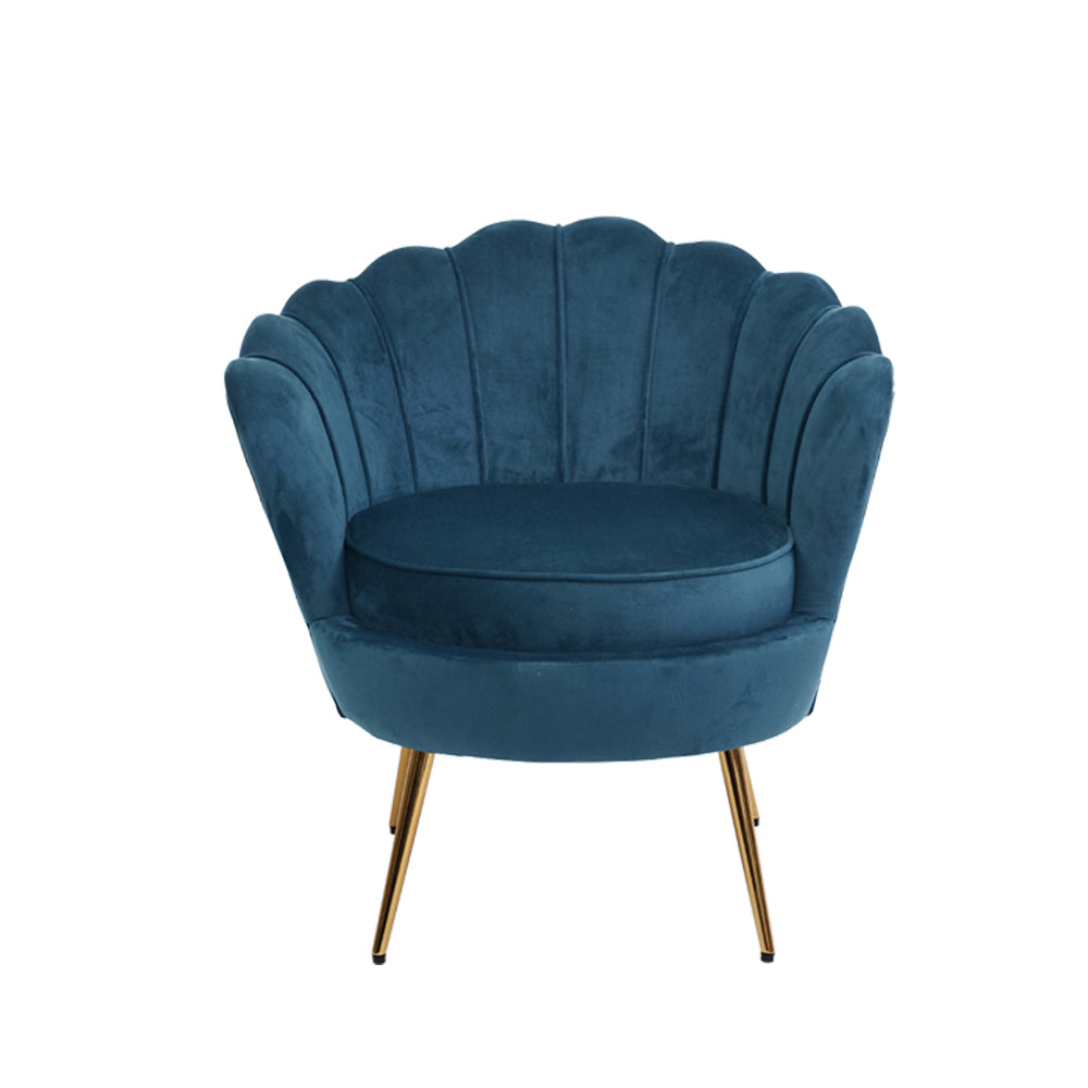 Artiss Armchair Velvet Blue Callista