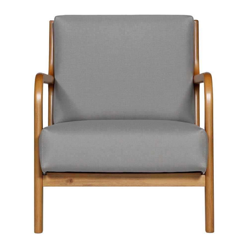 Artiss Armchair Fabric Light Grey