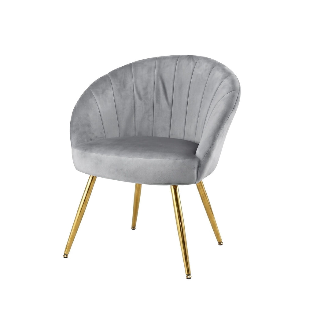 Sillón Artiss Terciopelo Gris Eloise
