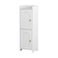 Artiss Bathroom Storage Cabinet 2-Tier Slim Toilet Organizer Adjustable White