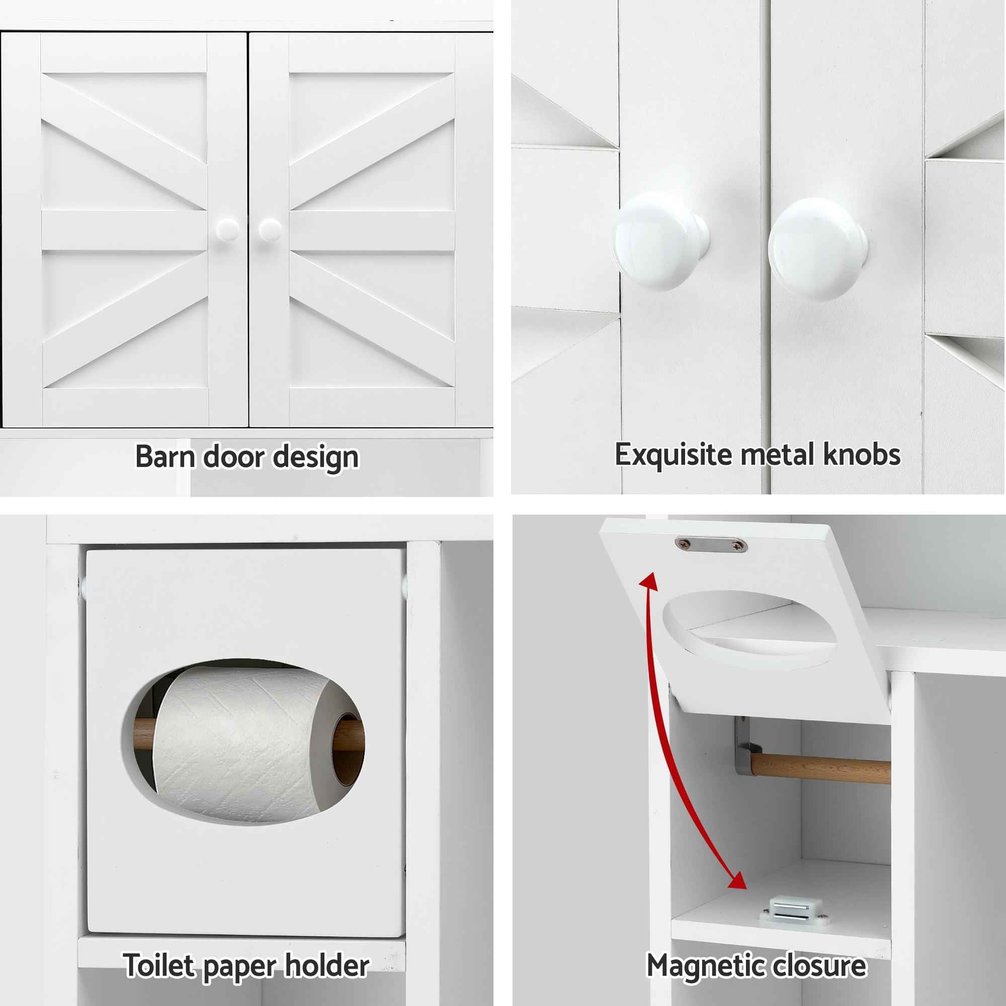Artiss Bathroom Storage Cabinet Over The Toilet Organiser Laundry Shelf Holder