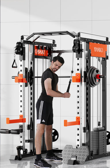SmartFit M1 Max 140kg Pin Loaded Multi Functional Training Smith Machine Home Gym Power Rack Machine package