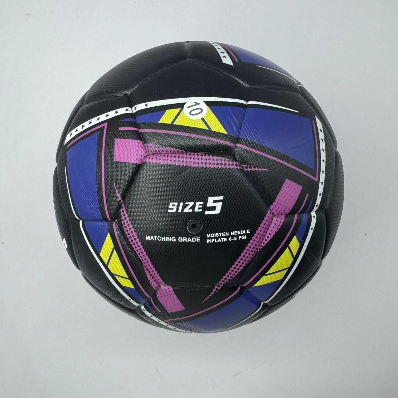 Limited edition commemorative black and white No. 5 Ball - Made of high-quality PU material, explosion-proof, waterproof, wear-resistant, soft, suitable for competitions, training, collection, indoor/outdoor sports, Christmas, Christmas Eve, Ramadan, birt