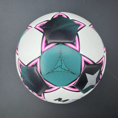 Commemorative high-quality No. 5 football - made of PU material, explosion-proof, waterproof, wear-resistant, soft and does not hurt feet. Three-piece set of net bag, air needle and air pump, suitable for competitions, training, indoor/outdoor entertainme