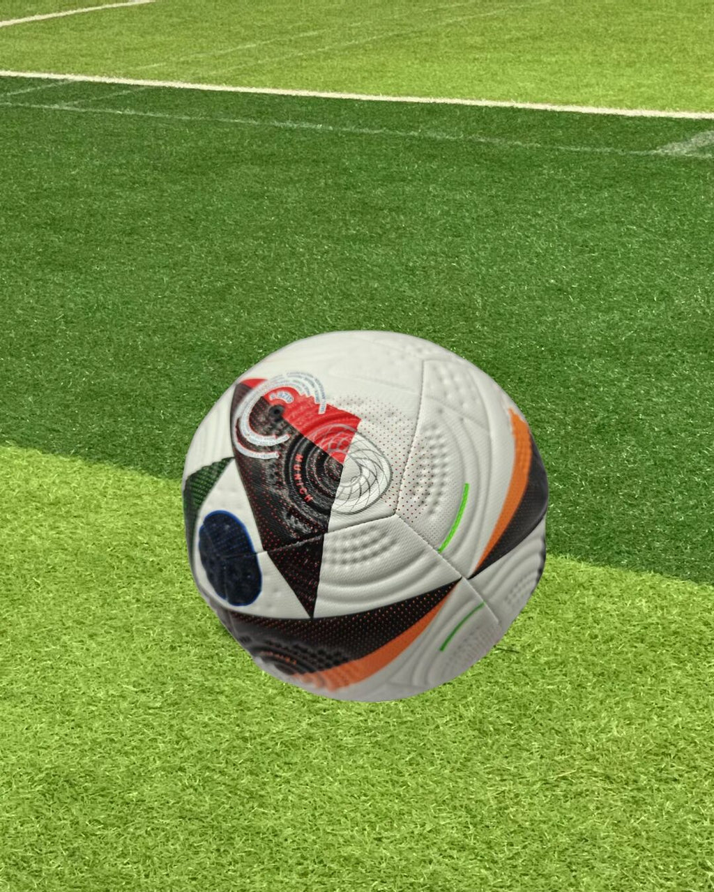Euro Cup group stage football, special black and white pattern PU ultra-durable kicking soft new fashion event-specific football