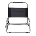 Havana Outdoors Beach Chair 2 Pack Folding Portable Summer Camping Outdoors - Black