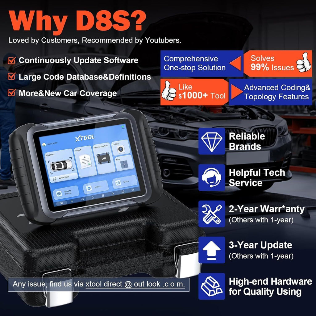 D8S OBD2 Scanner Diagnostic Tool 2025 Newest Version