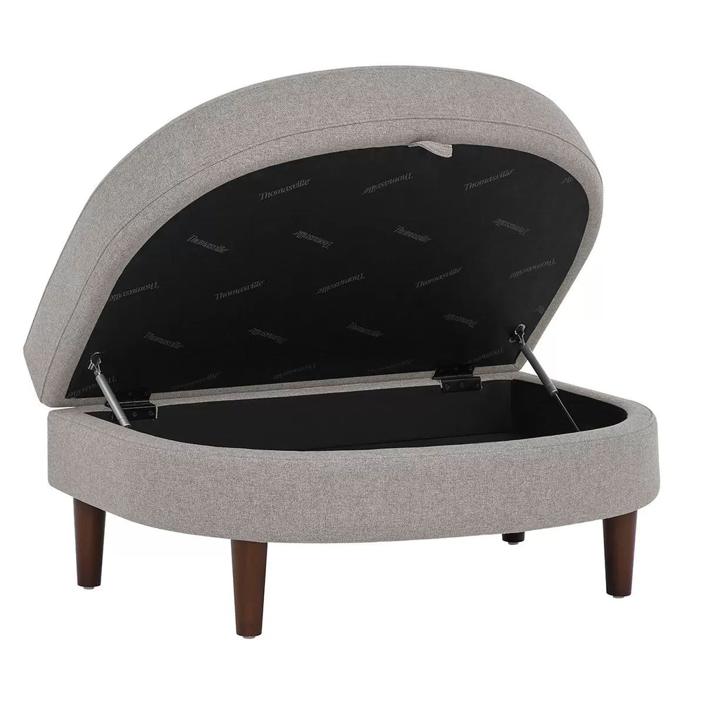 Accent Chair with Storage Ottoman