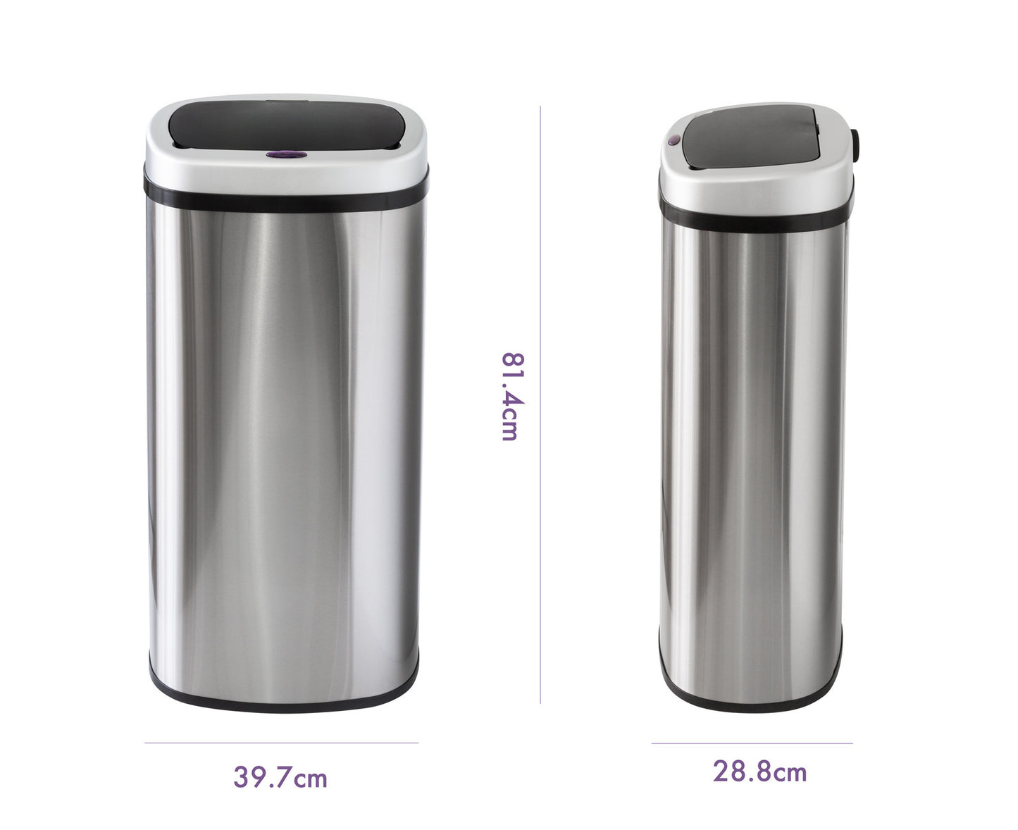 70L Stainless Steel Motion Sensor Rubbish Bin