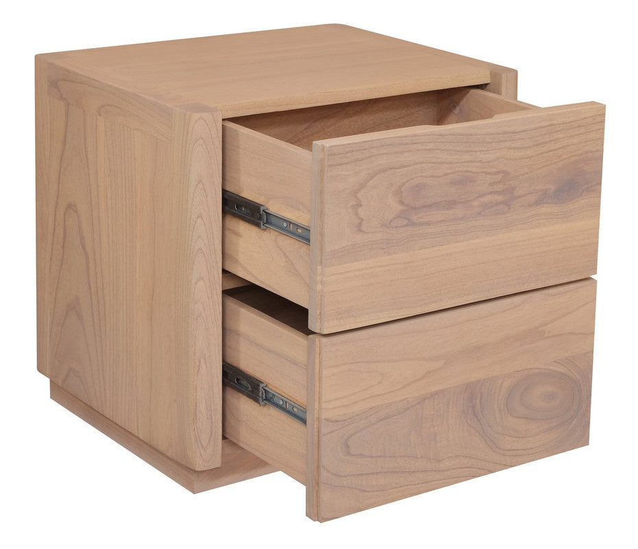 Gatsby 2-Drawer Bedside Table (Natural)