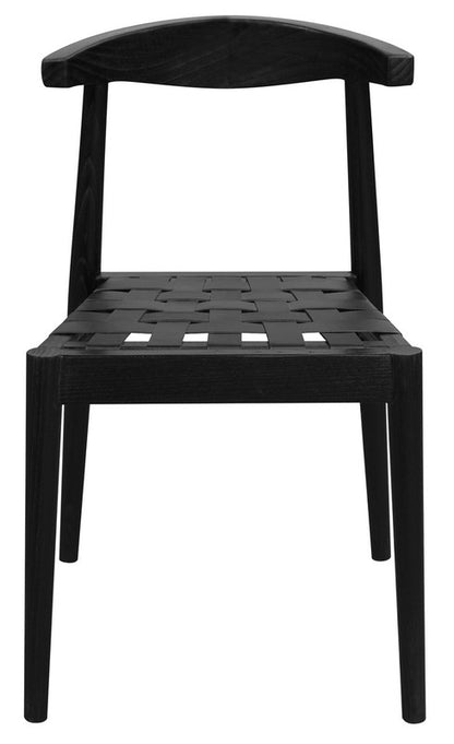 Elliot Leather Dining Chair (Black)