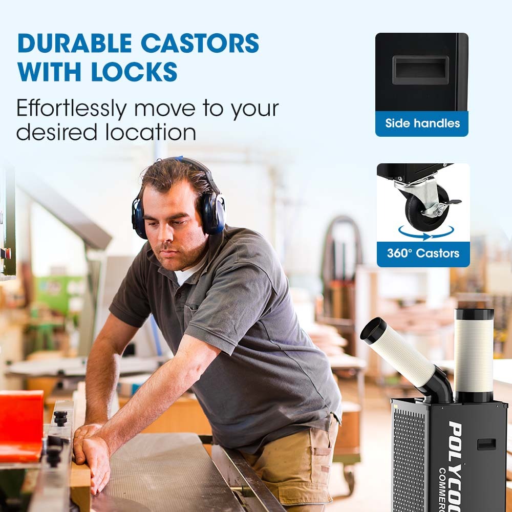 POLYCOOL 2.7kW Portable Industrial Spot Cooler - YDS.com.au