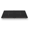 EUROCHEF Double Induction Cooktop, 9 Heat Levels, Fast Electric Portable Cooker, Touch Controls, Standard 10A Power Plug