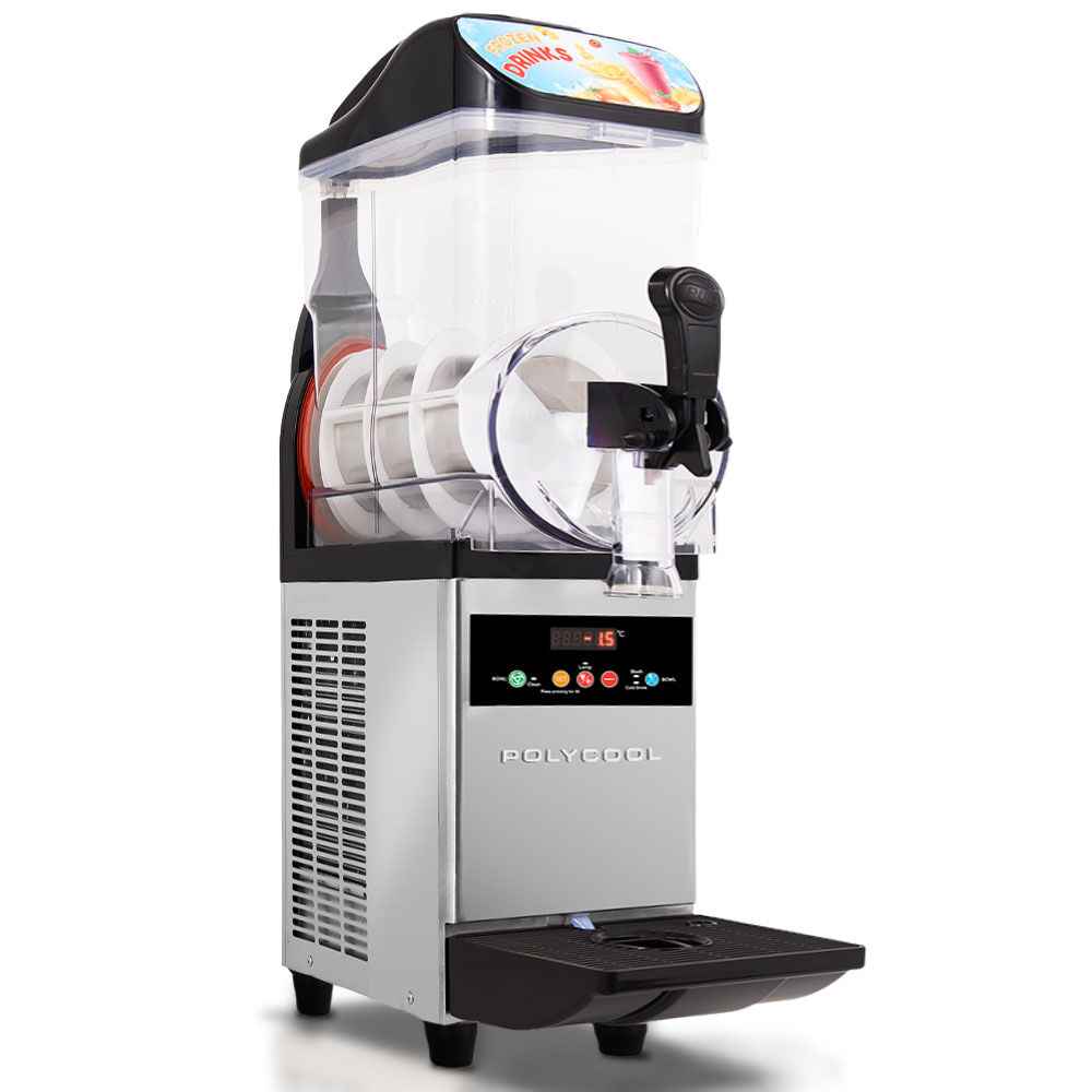 POLYCOOL 12L Single Tank Commercial Slush Machine, Digital Control Panel, SAA Approved, Juice and Frozen Slushy Maker