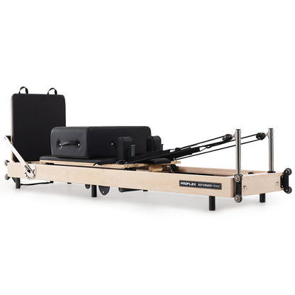 PROFLEX Wooden Pilates Reformer Machine, Stretch Bed with box and jump board accessories