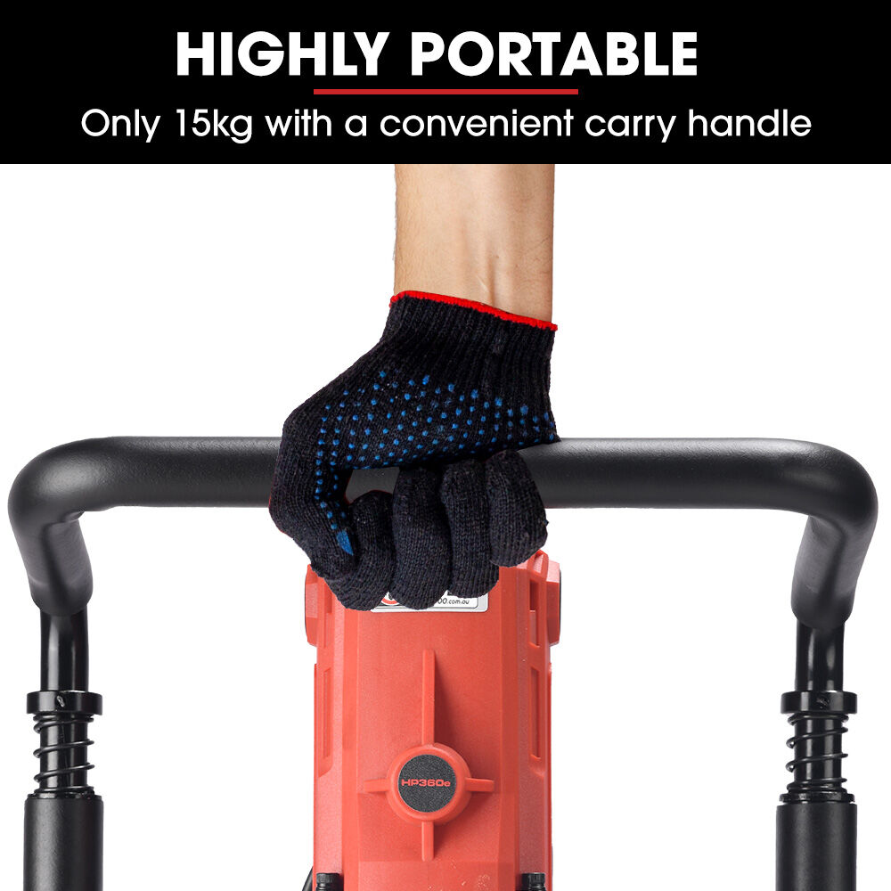 BAUMR-AG HP360e 2200W Electric Post Driver, with 2 Piling Socket Sleeves