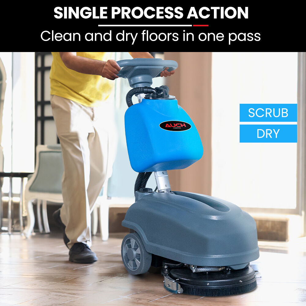 AUCH FSH14 Floor Scrubber & Dryer, 360mm, Battery Powered, Walk Behind, Multi-purpose Commercial Grade Machine