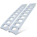 BULLET Pair of 2.3m Aluminium Loading Ramps, 4000kg Total Capacity, Heavy-Duty, 50cm Max Height, Safety Pin, for Car, 4x4, Ride on Mower, ATV, Mini Excavator