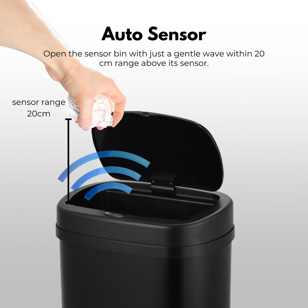 MIRAKLASS Sensor Bin 60L Black Oval