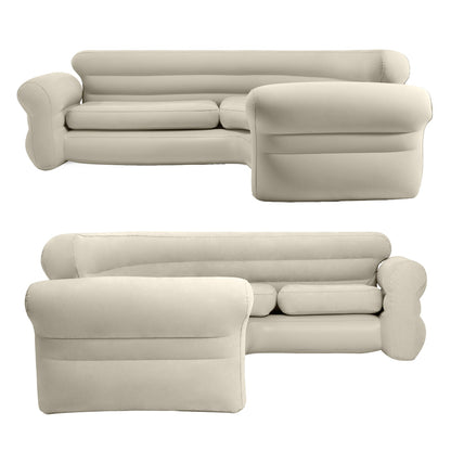 Intex Corner Sofa Inflatable Couch - L-shaped Corner Sofa