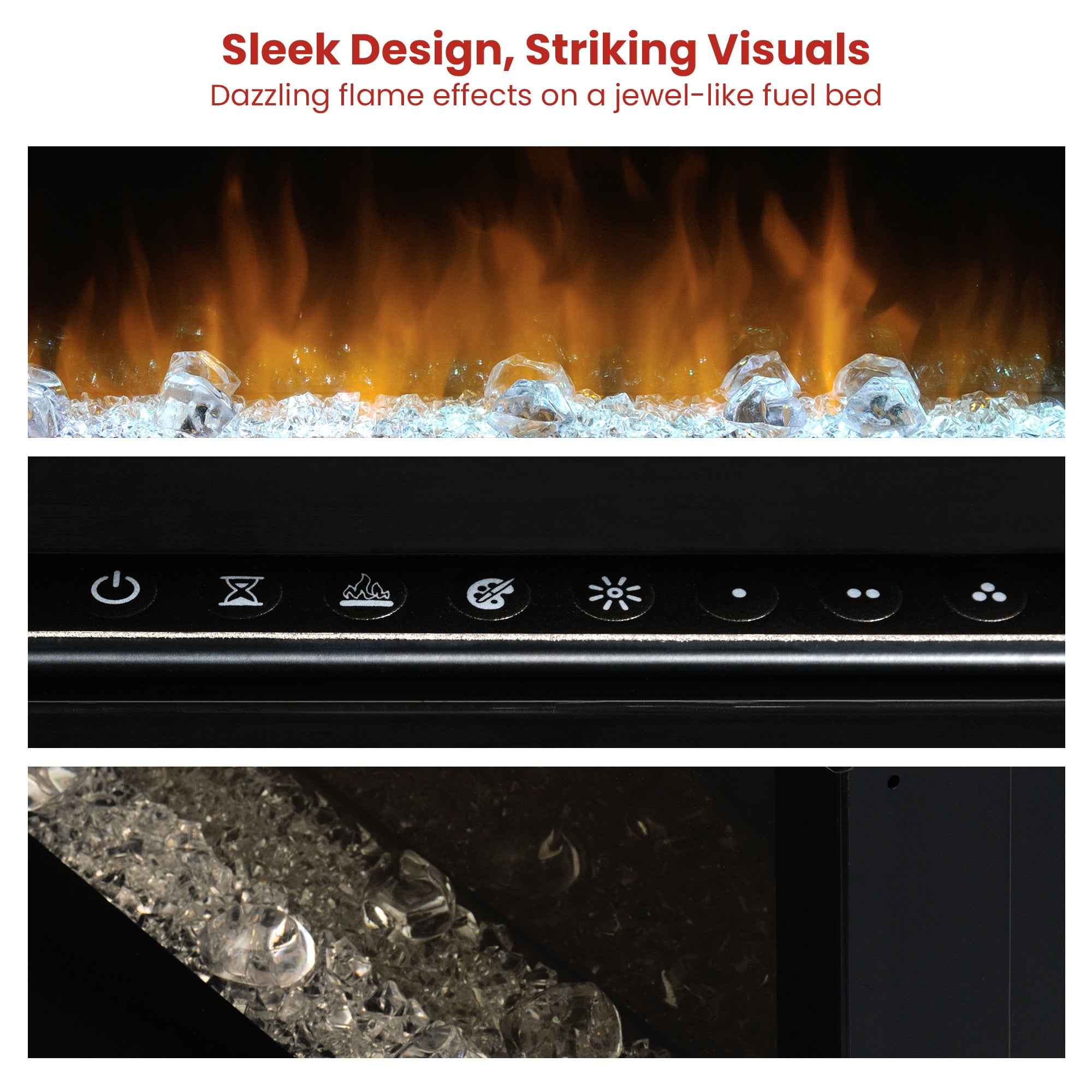 Dimplex PRISM Wall Mounted Electric Fireplace - 34-inches