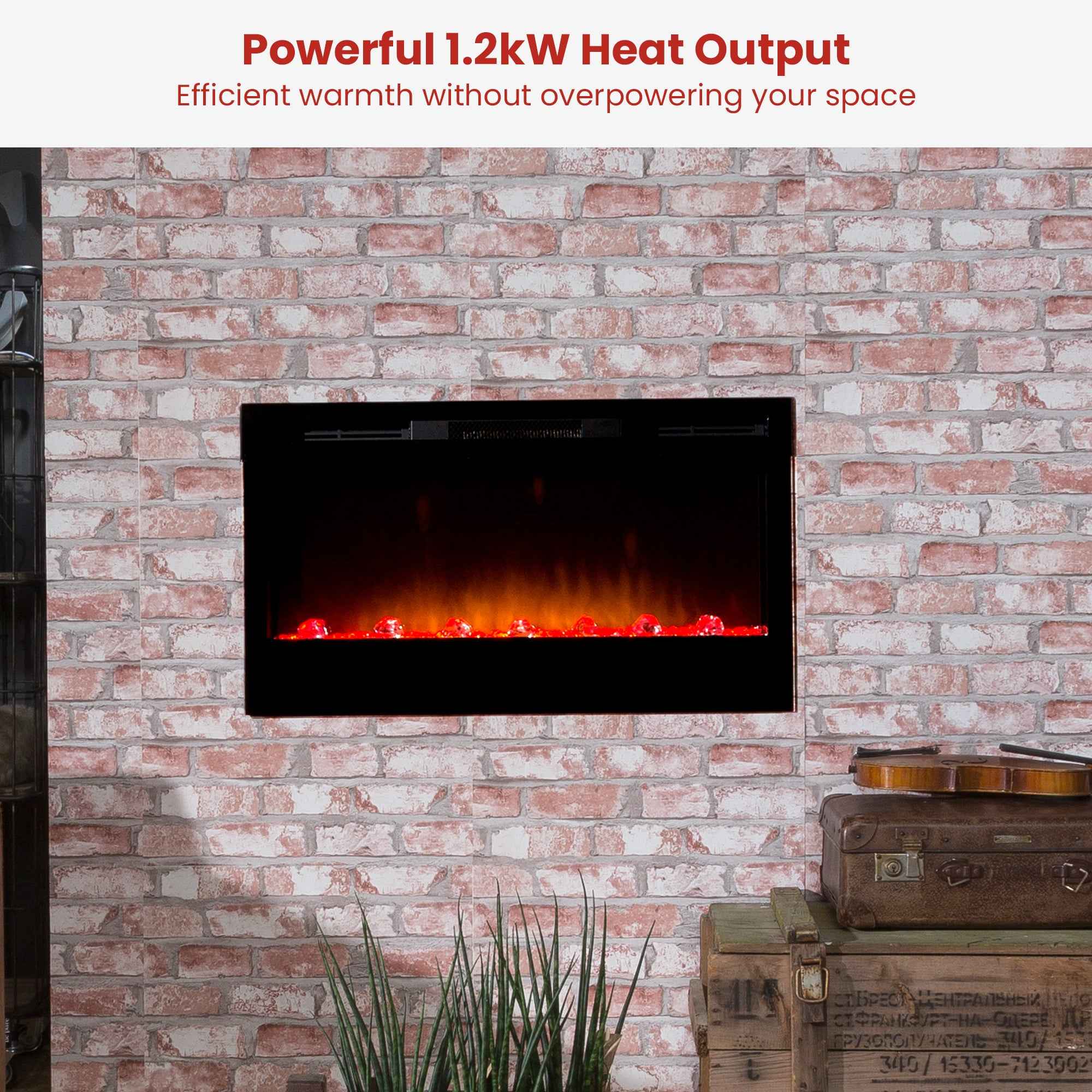 Dimplex PRISM Wall Mounted Electric Fireplace - 34-inches