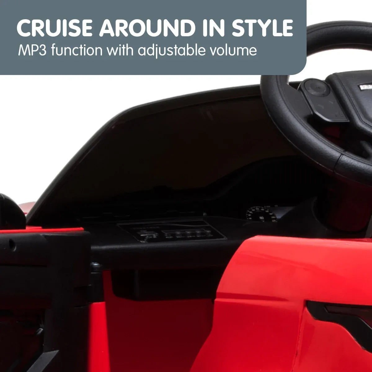 Vehículo eléctrico para niños con licencia Kahuna Land Rover, con control remoto, color rojo