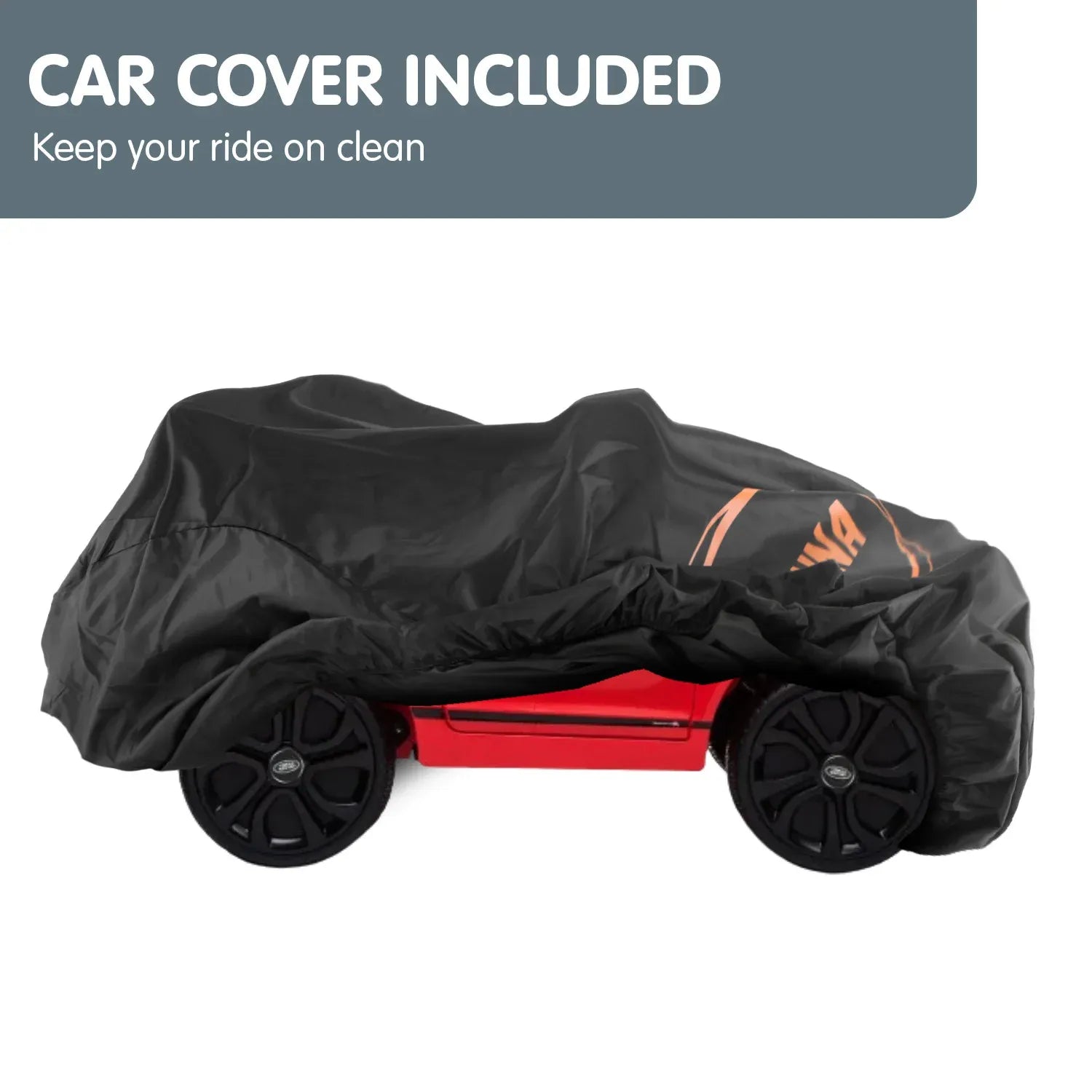 Vehículo eléctrico para niños con licencia Kahuna Land Rover, con control remoto, color rojo
