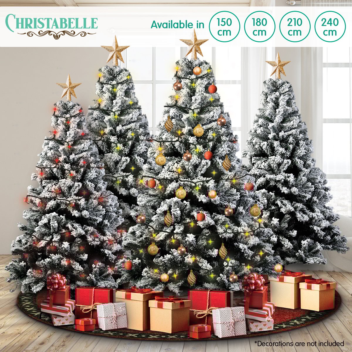 Christabelle Snow-Tipped Artificial Christmas Tree 1.5m - 550 Tips - YDS.com.au