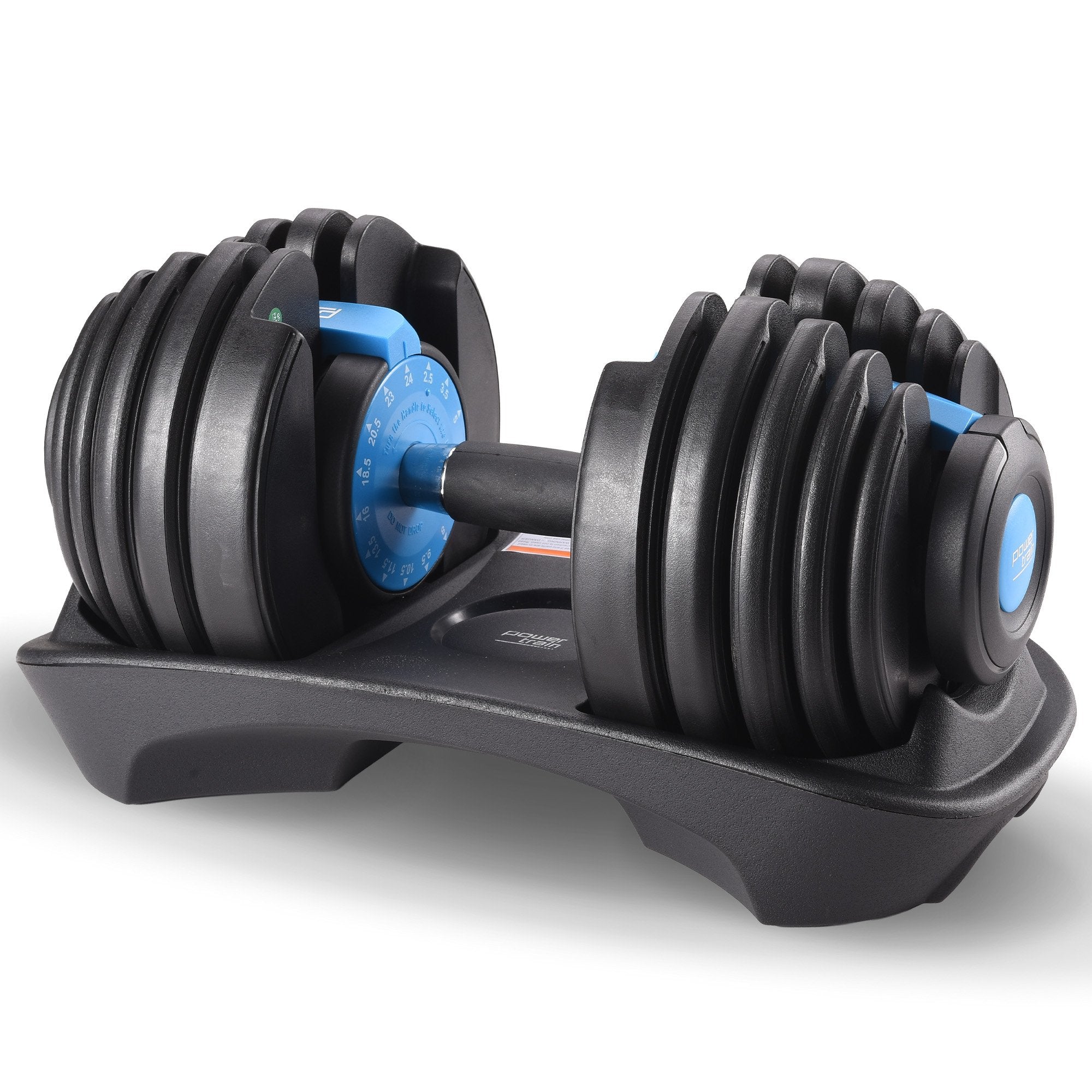 Powertrain  24KG Adjustable Home Gym Dumbbell - Blue - YDS.com.au