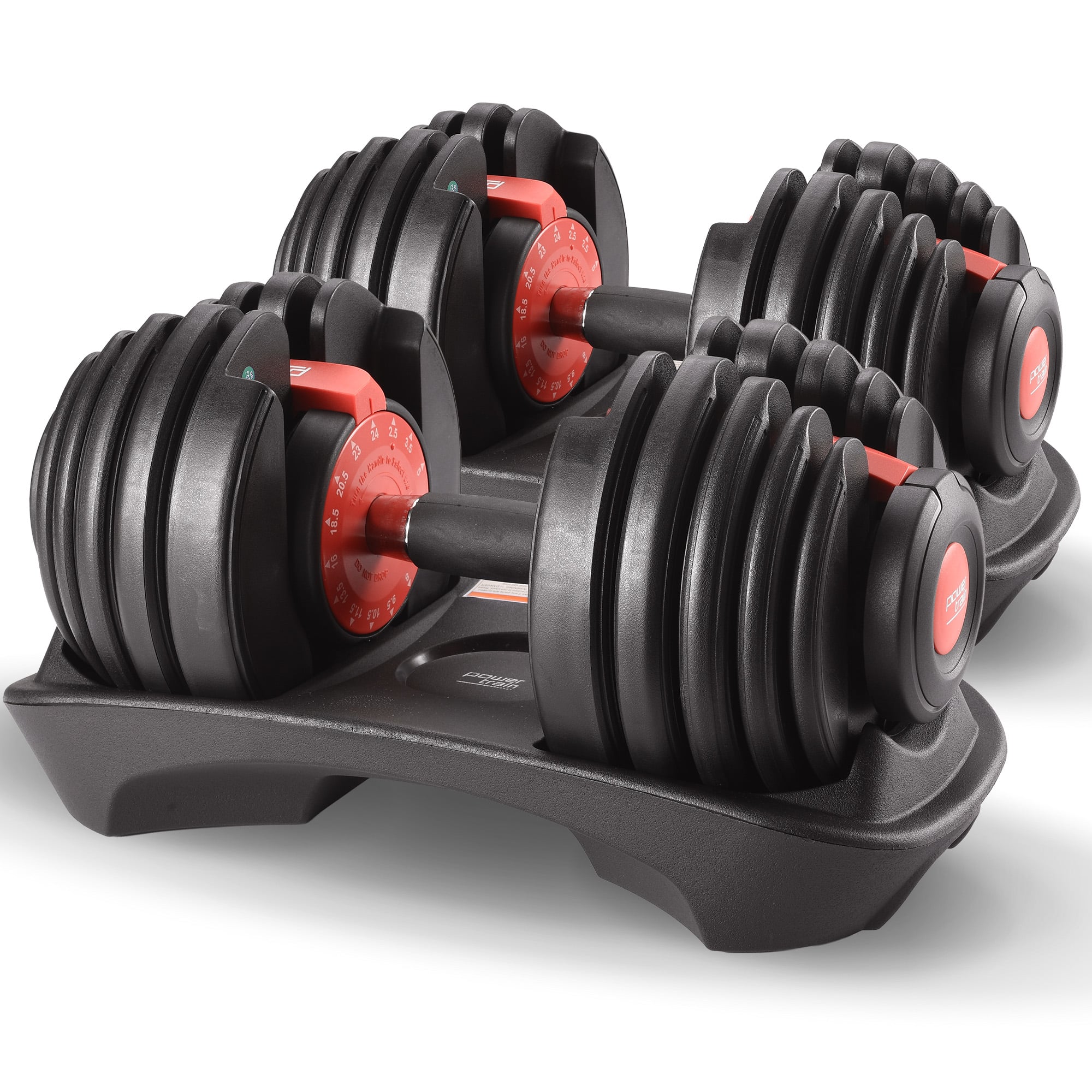 Juego de mancuernas ajustables para gimnasio en casa Powertrain 48k