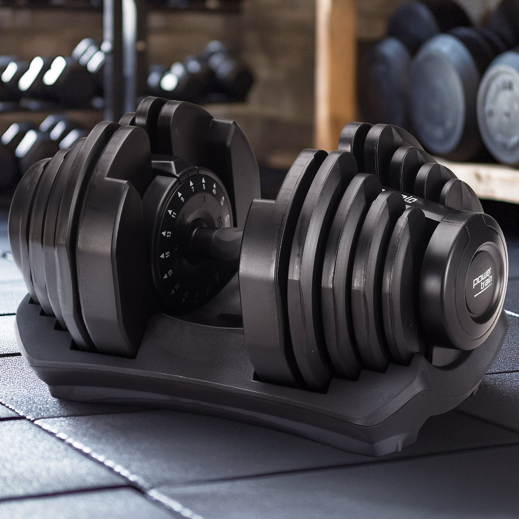 Powertrain 1x 40kg Adjustable Dumbbell
