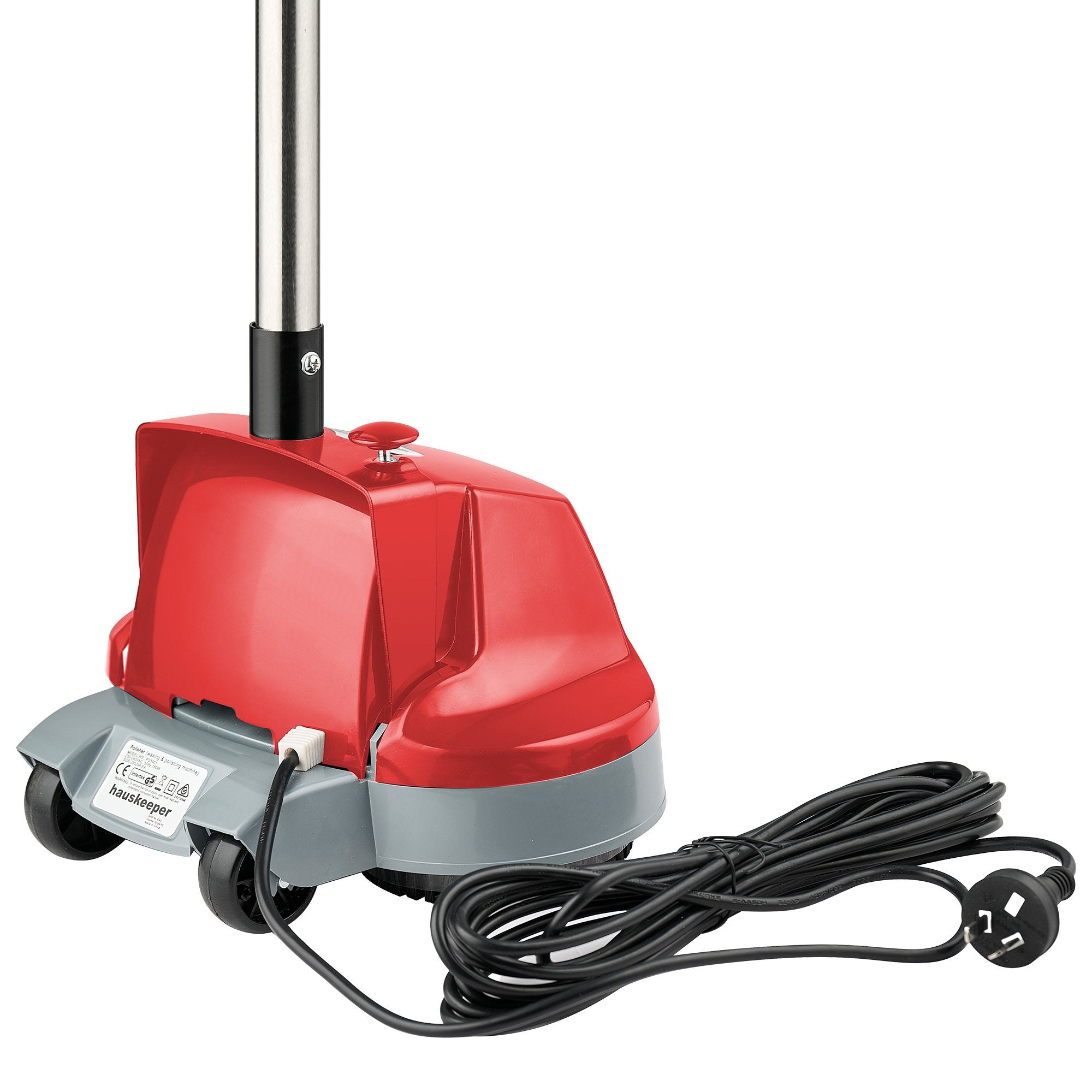 Klika Hauskeeper 5 in 1 Electric 240V Floor Polisher w/ 6M Power Cable Timber Hard Waxer Buffer Cleaner Red - YDS.com.au