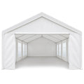 Wallaroo 4x8m Outdoor Event Marquee Party Tent Pavilion Gazebo Canopy with Removable Sidewalls & Zip Door - White