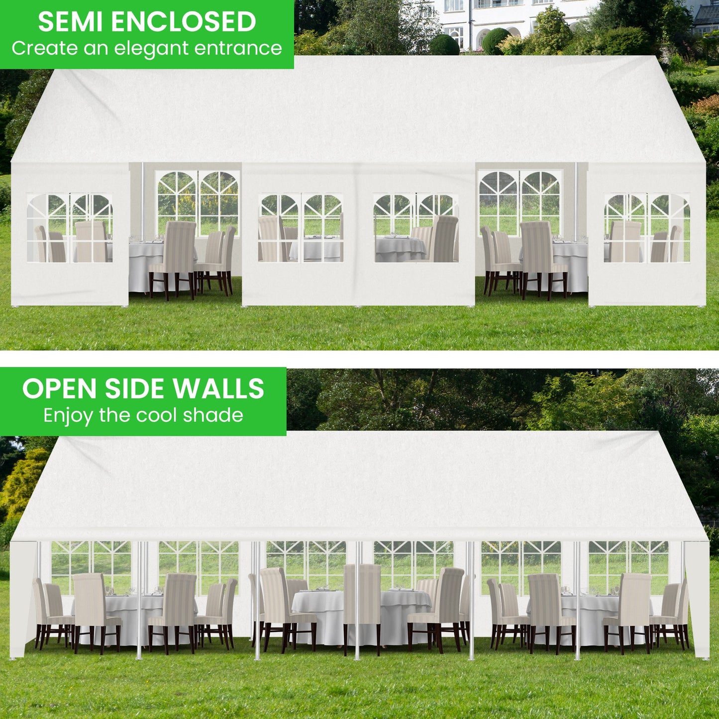 Wallaroo 12m x 6m outdoor event marquee carport tent