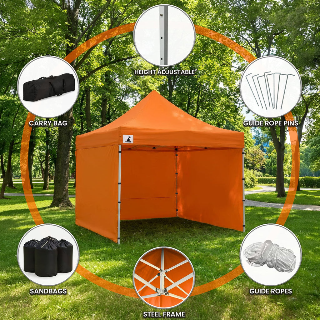 Carpa Gazebo Wallaroo 3x3 PopUp Outdoor - Naranja