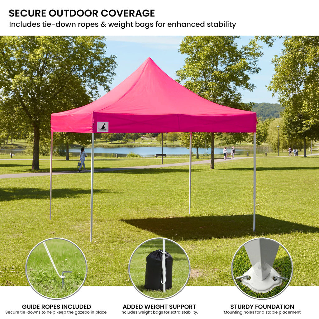 Carpa Gazebo Wallaroo 3x3 PopUp Outdoor Rosa