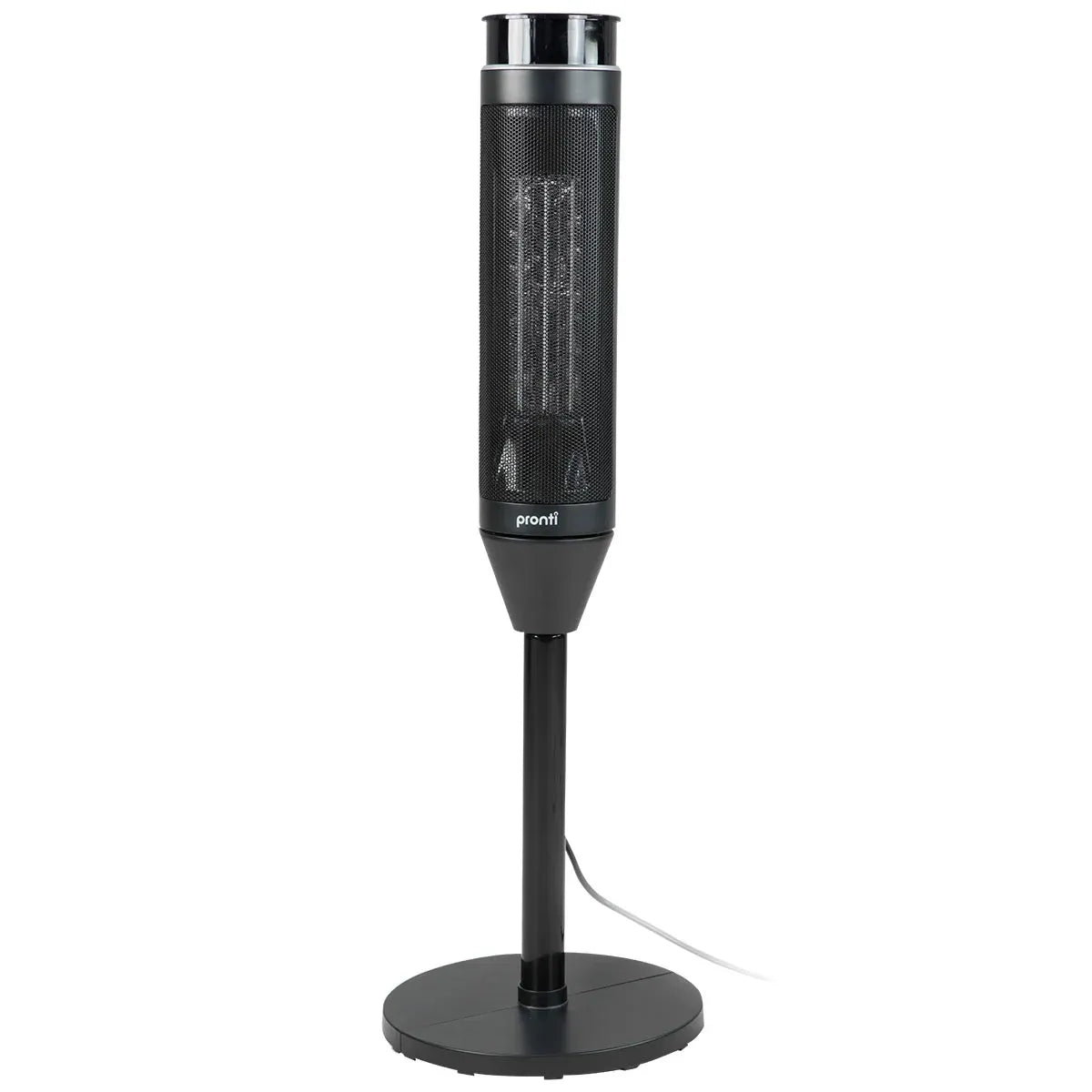 Calefactor eléctrico de torre Pronti de 2000 W, portátil, de cerámica, con mando a distancia, color negro