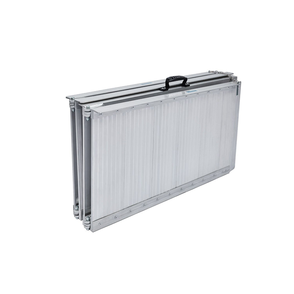 Kartrite 5ft Portable Aluminium Wheelchair Ramp 275kg Heavy Duty Non-Slip Foldable Suitcase Ramp for Mobility Scooters
