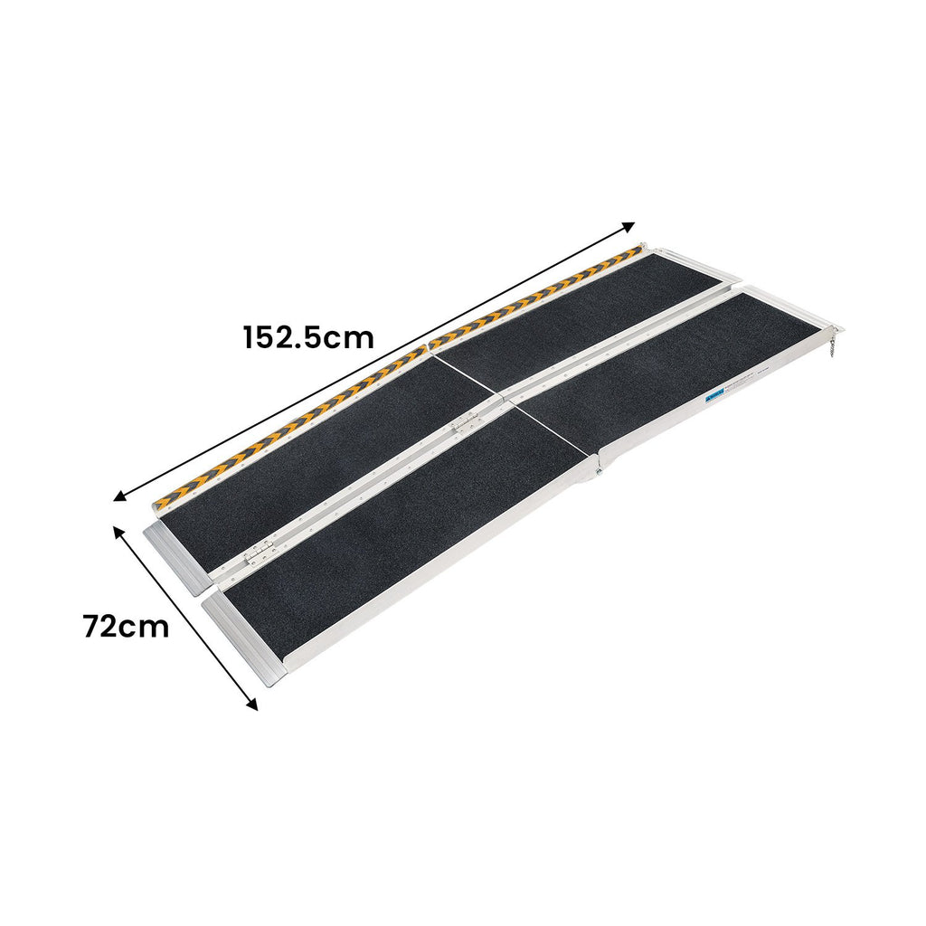 Kartrite Folding Aluminium Wheelchair Ramp 5FT Portable Mobility Access Ramp - YDS.com.au