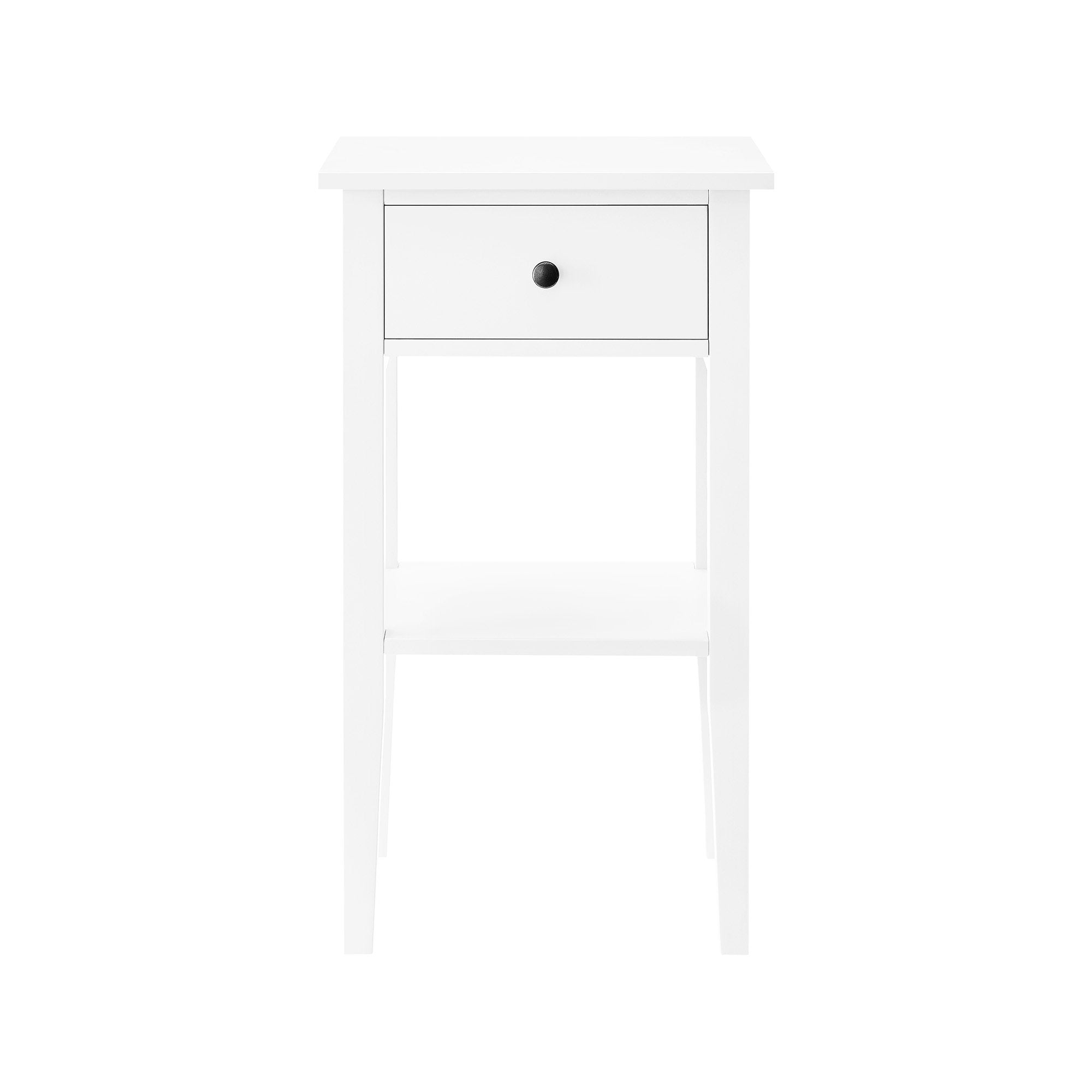 Sarantino Rue Bedside Table in White