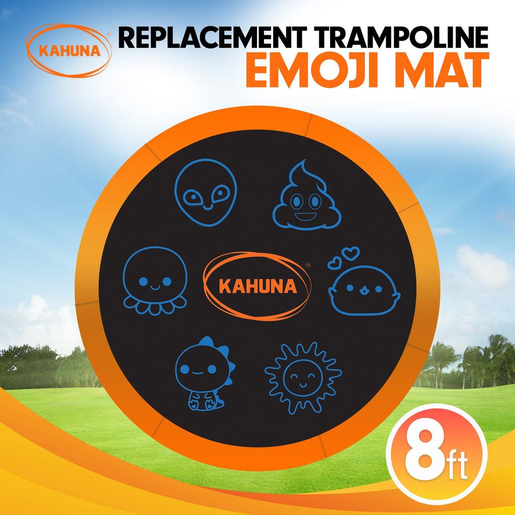 Kahuna 8ft Replacement Trampoline Jumping Mat - Emoji - YDS.com.au