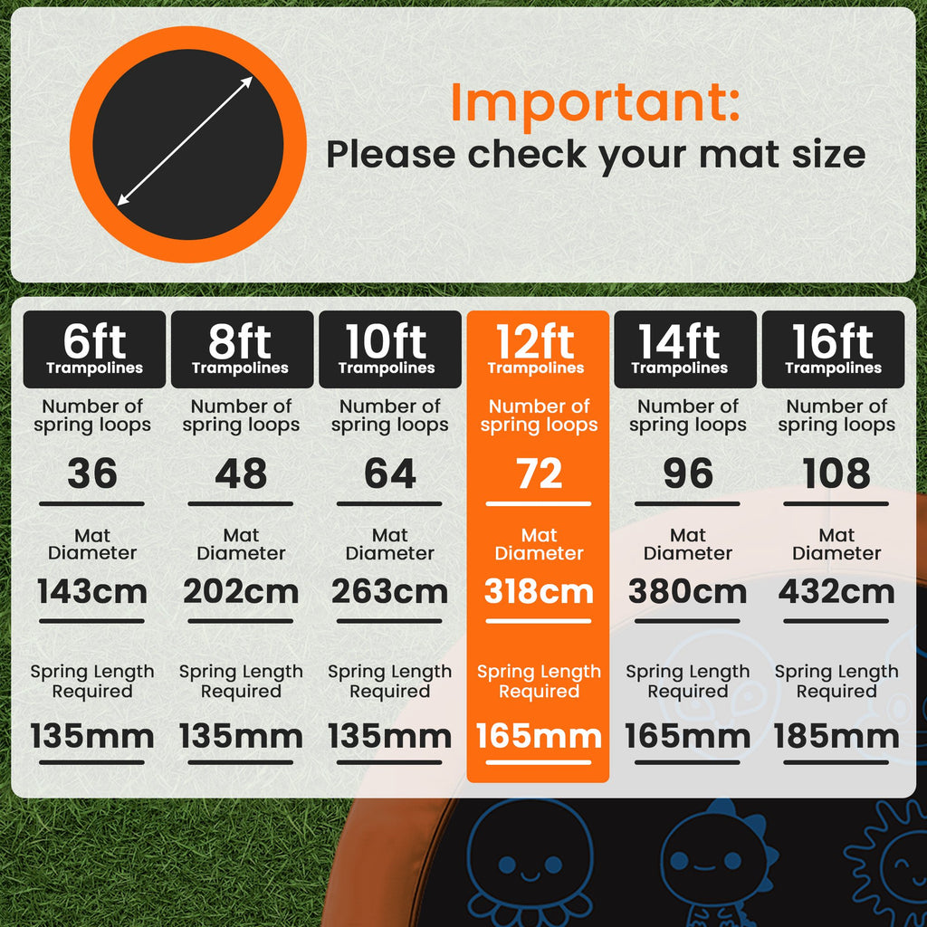 Kahuna 12ft Replacement Trampoline Jumping Mat - Emoji - YDS.com.au