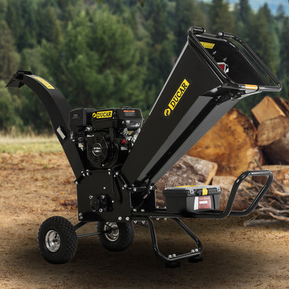 Ducar K70 7HP Wood Chipper Shredder Mulcher Grinder Petrol in Black